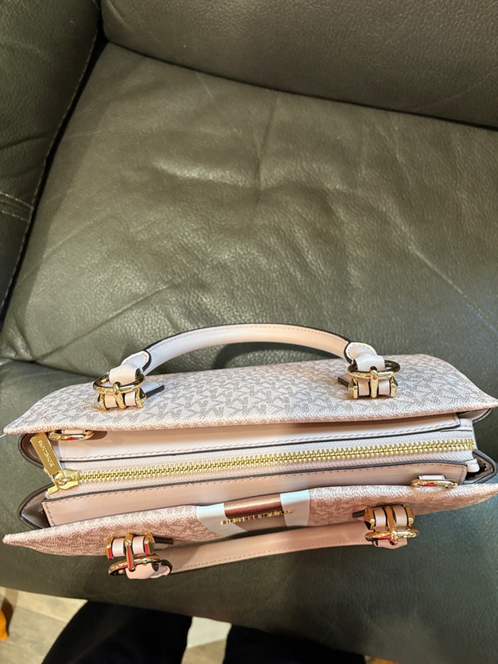 Michael Kors medium satchel in powder blush - Picture 7 of 10